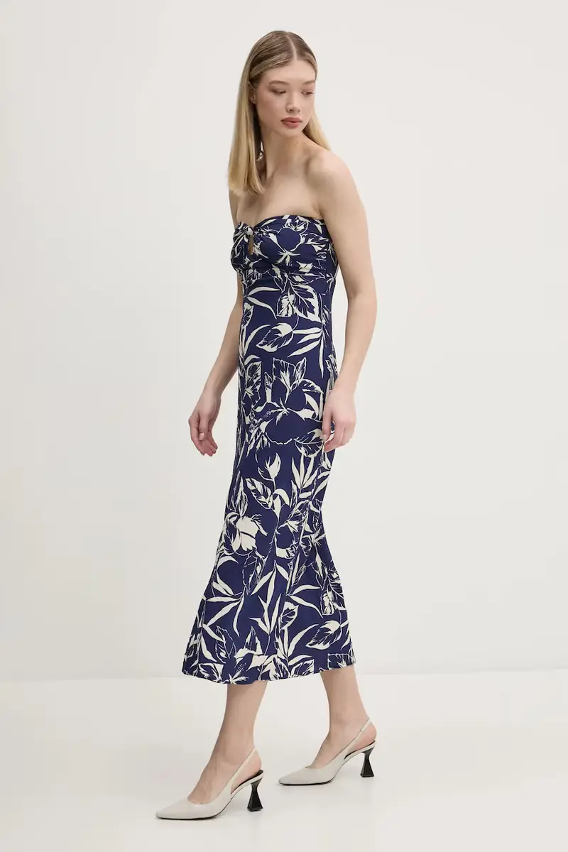 vestito colore blu navy KI159-5691 miniatura 2