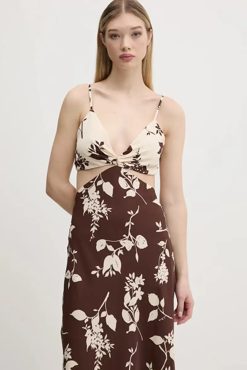 vestito colore marrone KI159-5551 miniatura 4