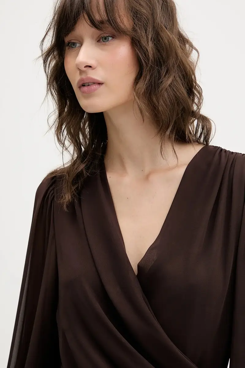 vestito colore marrone KI159-6295-450 miniatura 4