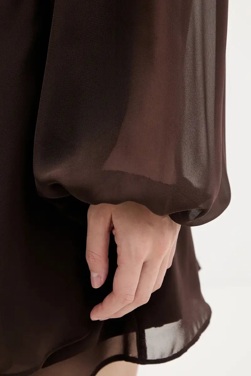 vestito colore marrone KI159-6295-450 miniatura 5