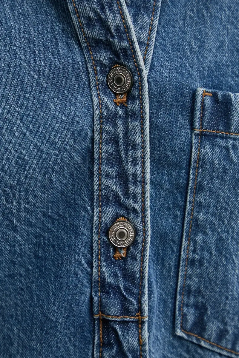 vestito di jeans colore blu KI159-5496 miniatura 5