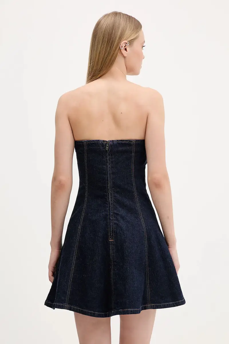 vestito di jeans colore blu KI159-6084-276 miniatura 3