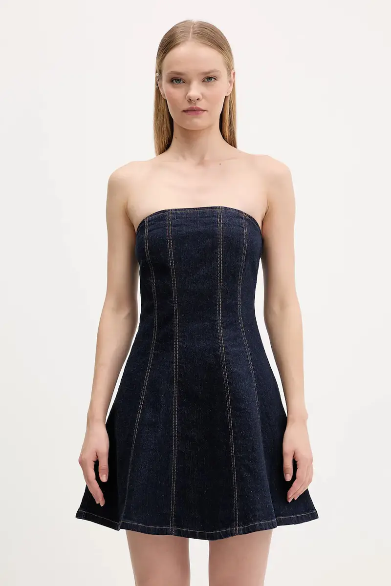 vestito di jeans colore blu KI159-6084-276