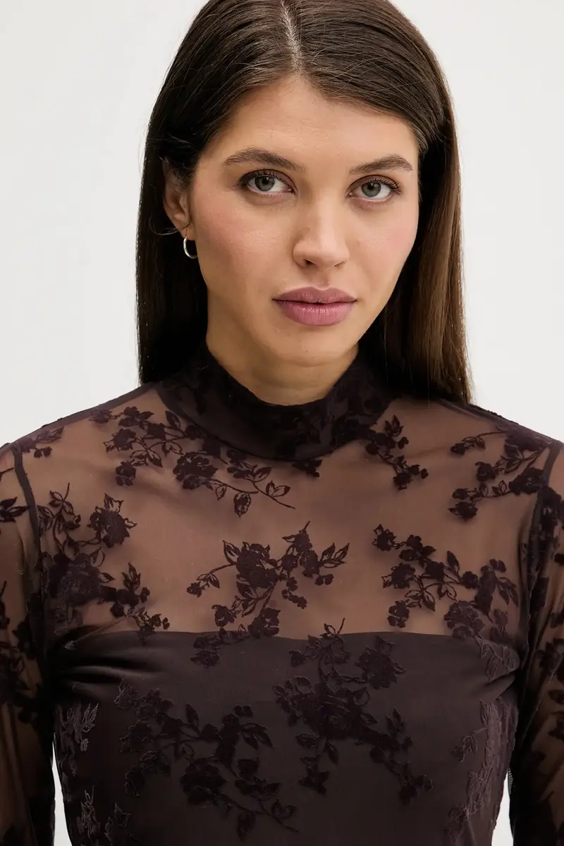 Abercrombie&Fitch Vestito marrone con maniche lunghe miniatura 4