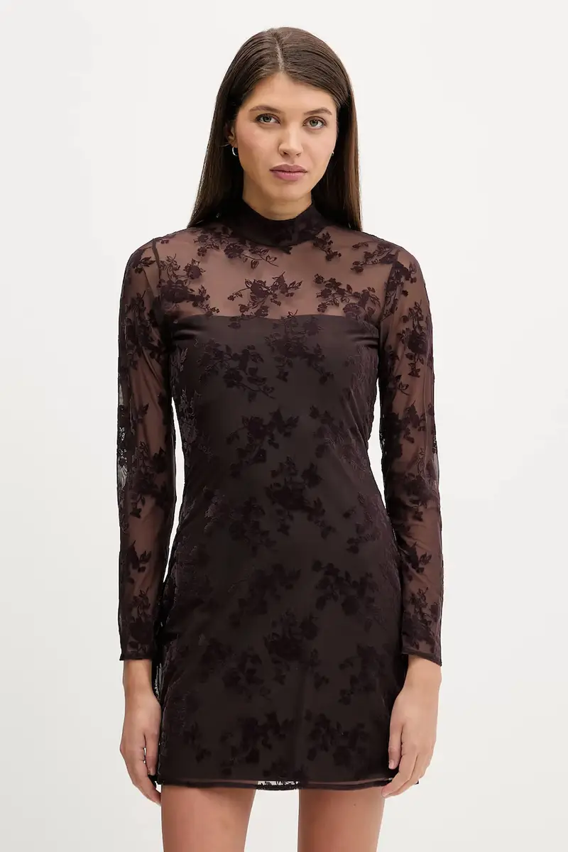 Abercrombie&Fitch Vestito marrone con maniche lunghe