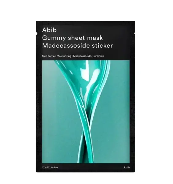 Maschera idratante in tessuto Abib Madecassoside Sticker (maschera in tessuto gommosa) 27 ml