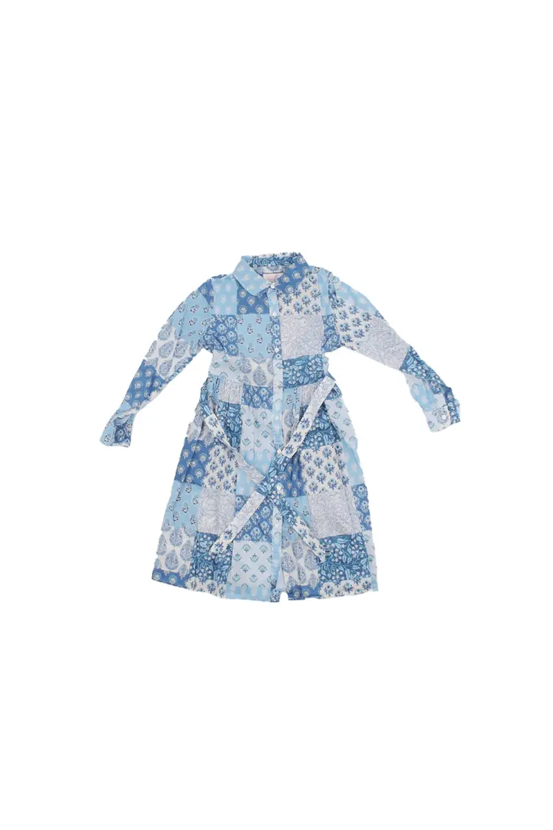 Abito Bambina MC2 SAINT BARTH Azzurro Philipa cot radical patch