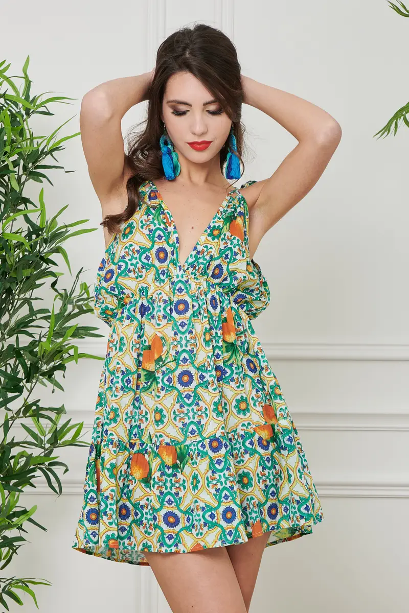 ABITO BRETELLE | Colore: Capri | Taglia: S/M