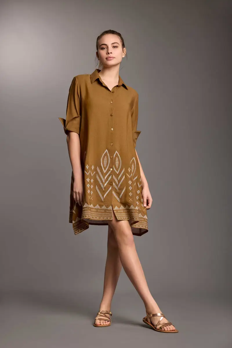 ABITO CAMICIA CINDY | Colore: Marrone | Taglia: L