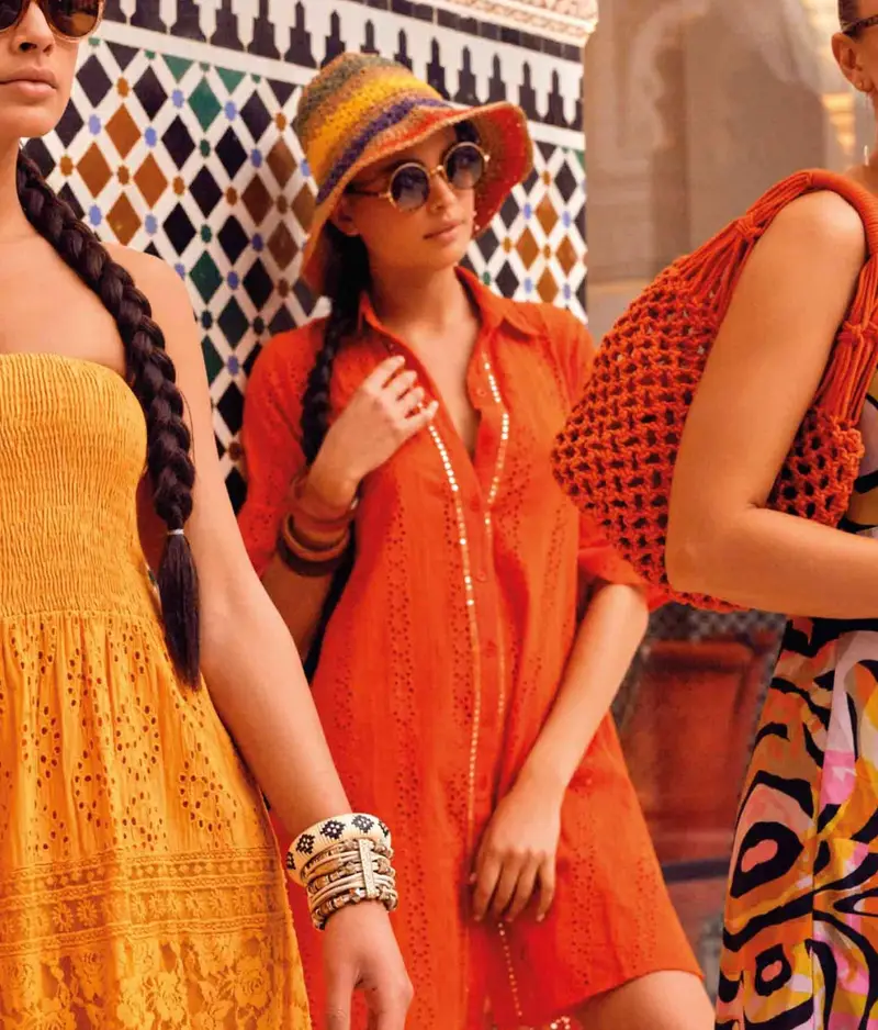 ABITO CAMICIA IN PIZZO PREGIATO | Colore: Arancione | Taglia: L