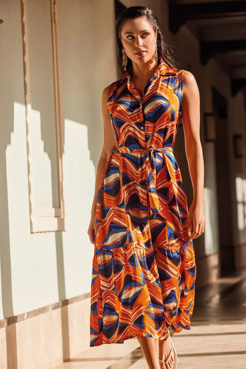 ABITO CAMICIA LUNGO SMANICATO CHARLOTTE | Colore: Multi | Taglia: M