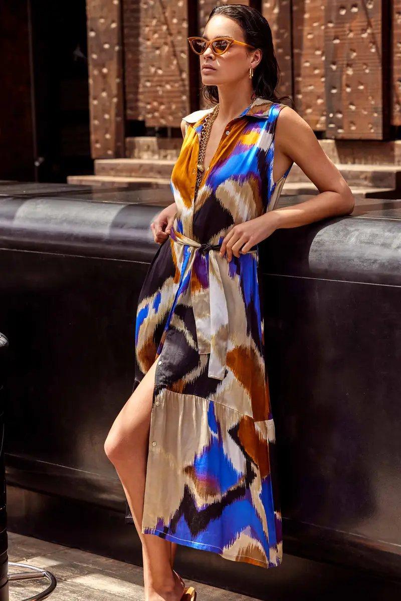 ABITO CAMICIA LUNGO SMANICATO MARZIA | Colore: Multi | Taglia: L