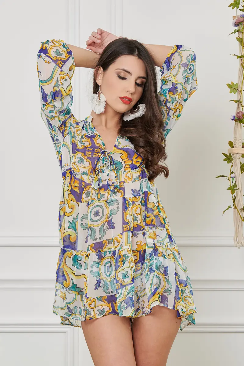 ABITO CHIFFON | Colore: Vietri | Taglia: S/M