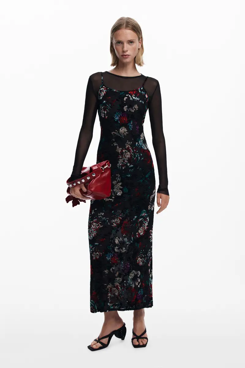 Abito combinato in mesh