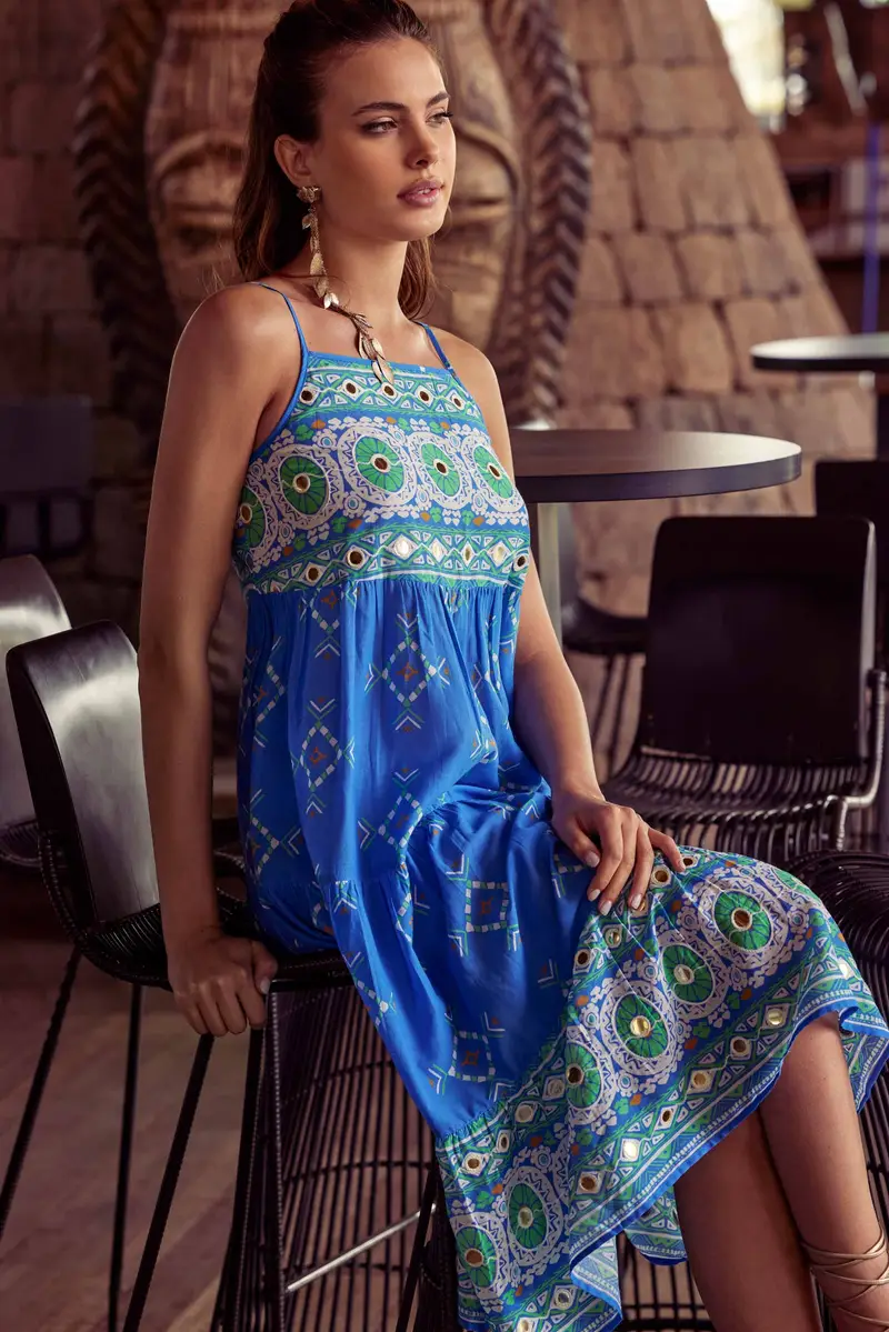 ABITO CON SPALLINE ERMIONE | Colore: Multi | Taglia: M