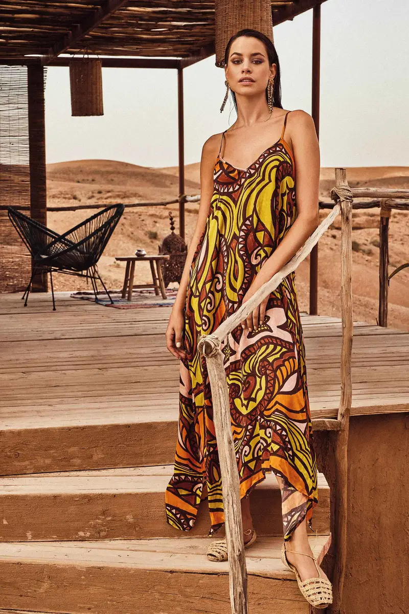 ABITO CON SPALLINE FLORA LIME | Colore: Multi | Taglia: One size