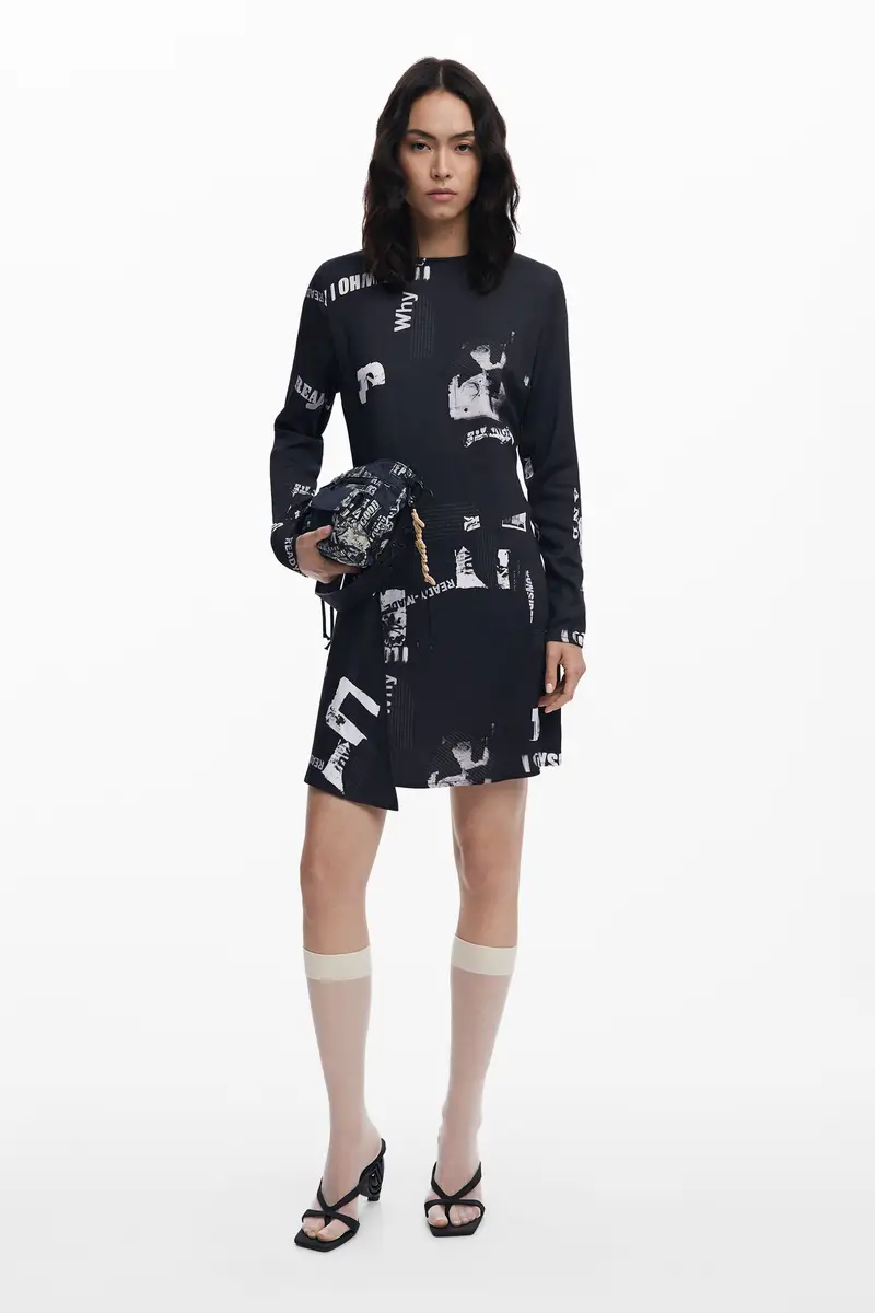 Abito corto a giornale