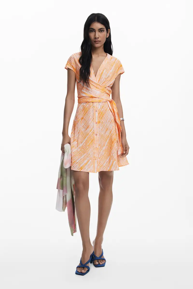 Abito corto incrociato