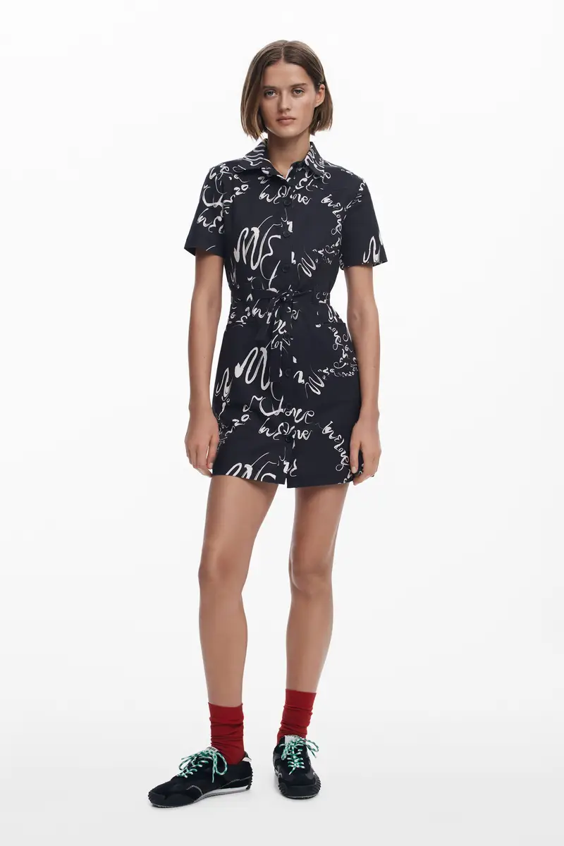 Abito corto stampato