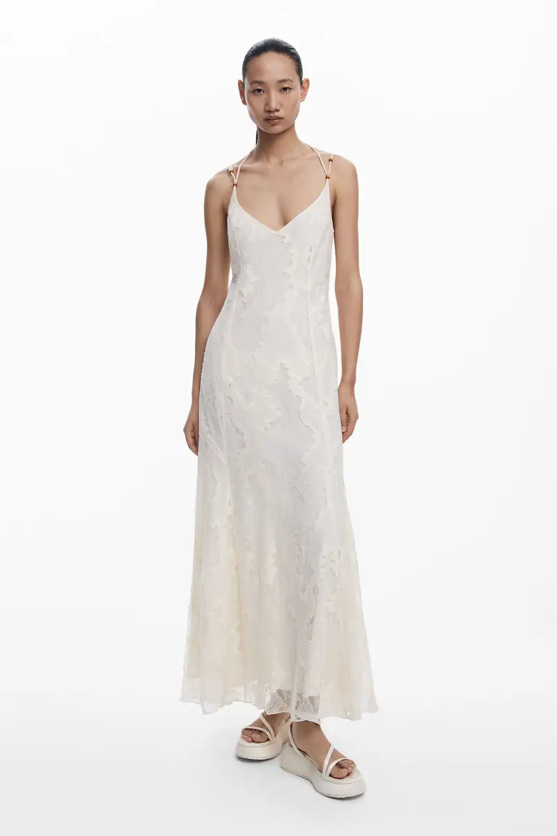 Abito devorÃ© con spalline