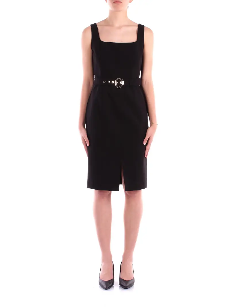 Abito Donna LIU JO Nero Ecs tubino con cintura