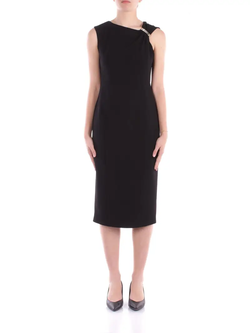 Abito Donna LIU JO Nero Tubino con arriccio