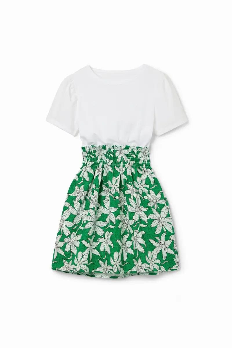 Abito floreale combinato