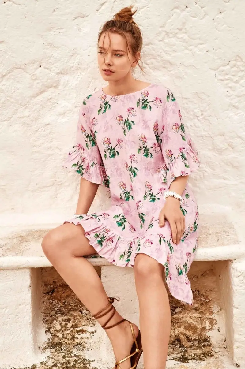 ABITO LINO FIORI | Colore: Multi | Taglia: S