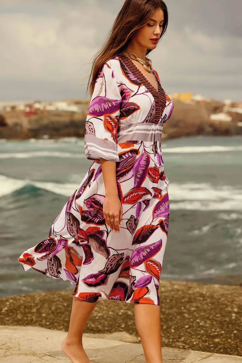 ABITO LUNGO DAISY | Colore: Taupe | Taglia: L