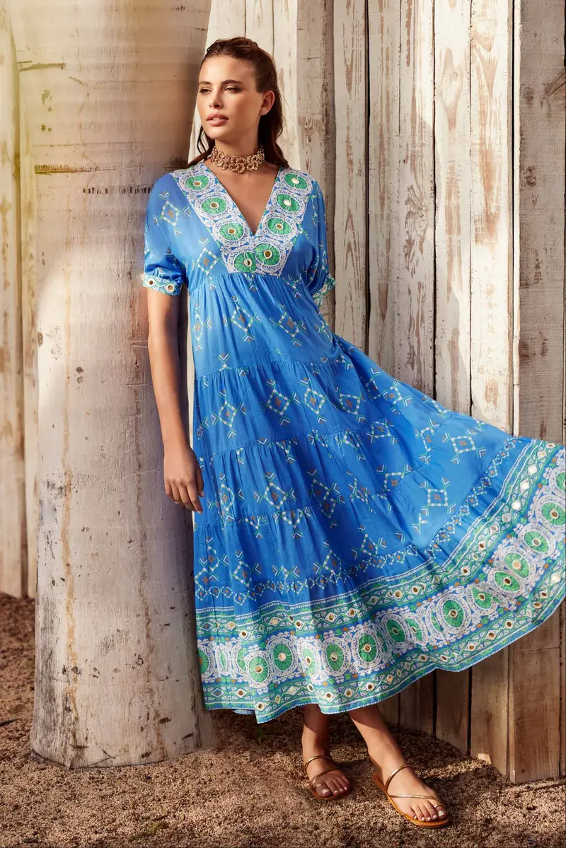 ABITO LUNGO ERMIONE | Colore: Multi | Taglia: M