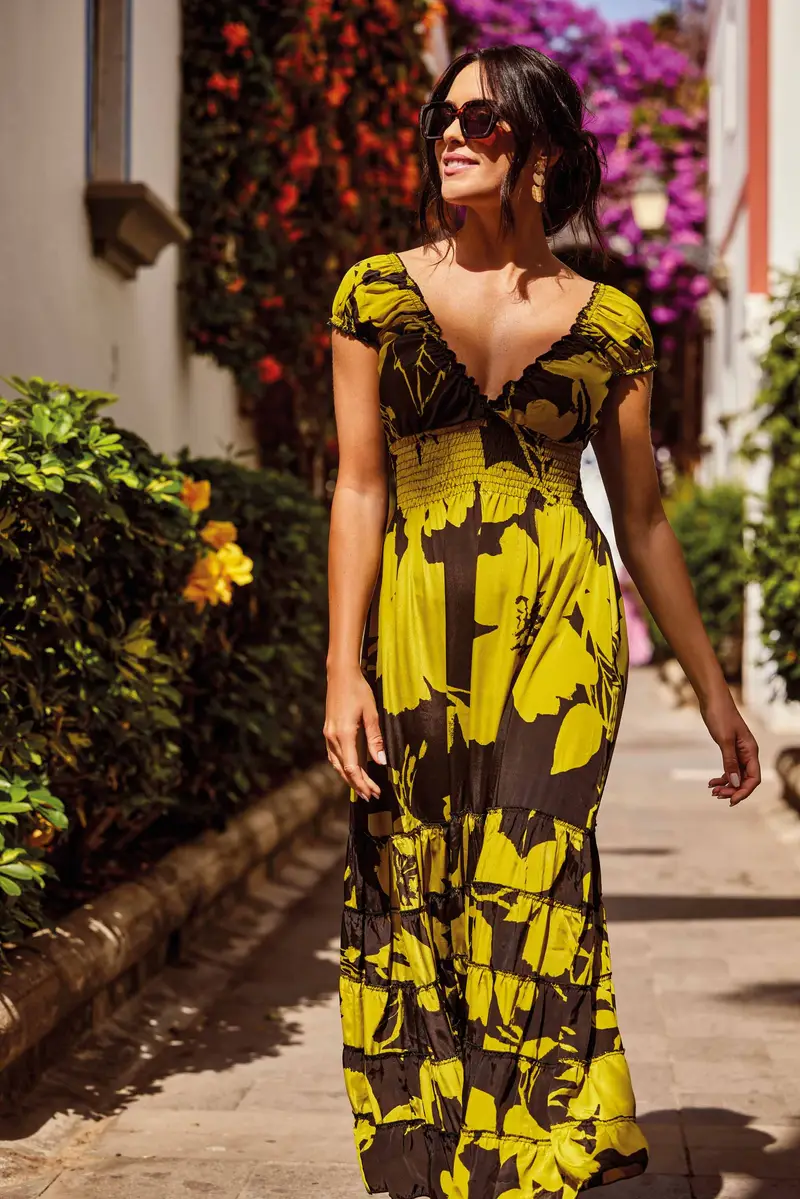 ABITO LUNGO GLENDA | Colore: Multi | Taglia: M