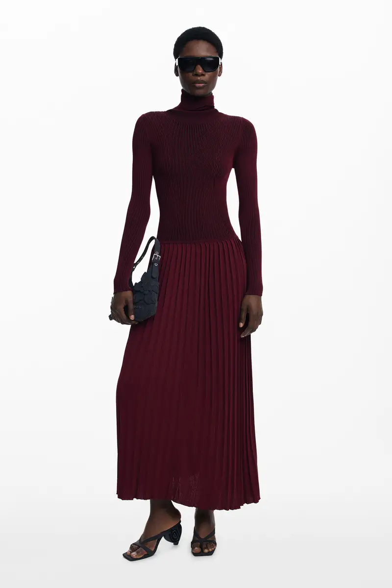 Abito lungo plissettato