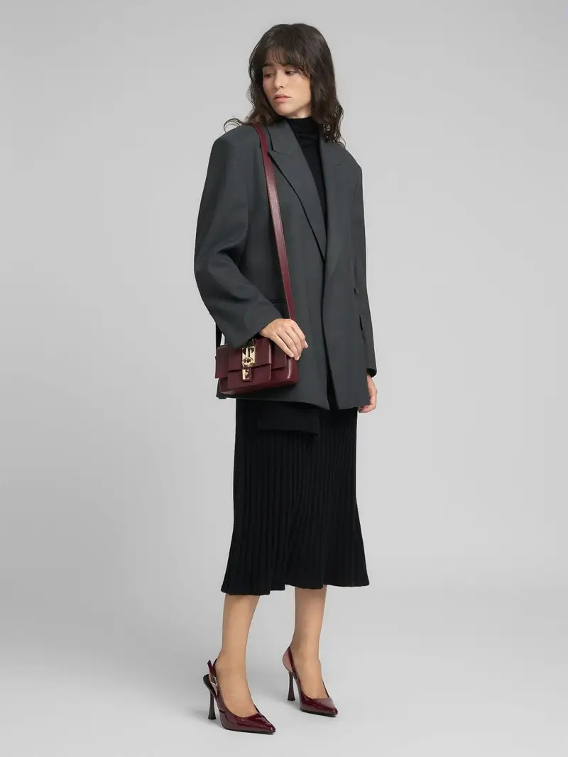 Abito Midi Con Collo A Sciarpa