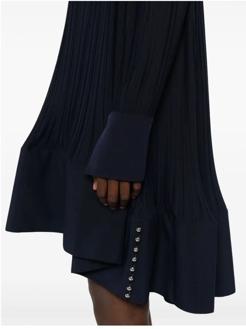 Abito midi plissettato miniatura 3