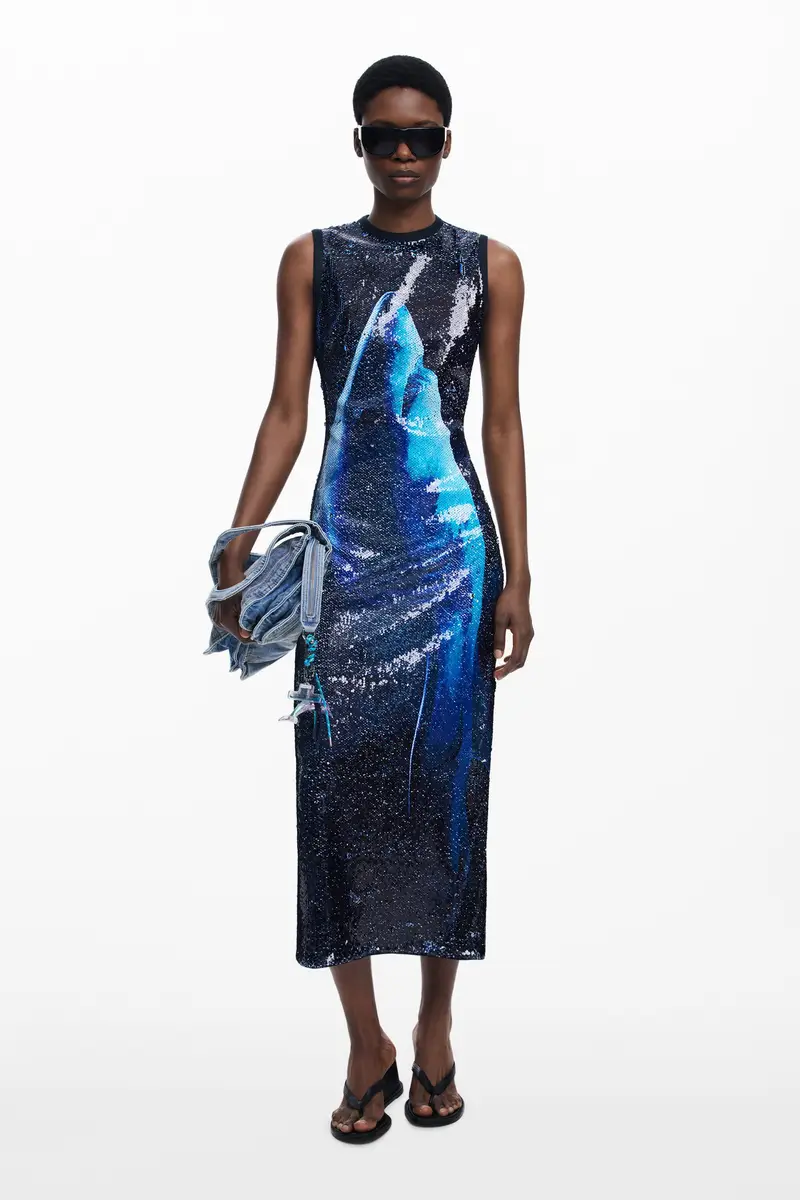 Abito paillettes reversibile Botter