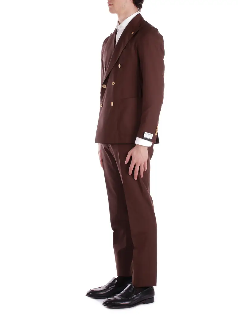 Abito Uomo TAGLIATORE Marrone Cerimonia miniatura 2
