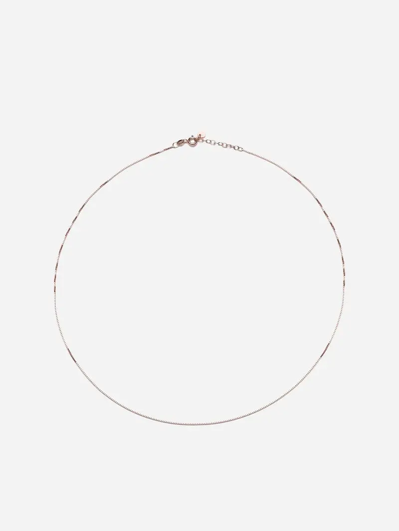Box Chain Collana Rosa-M