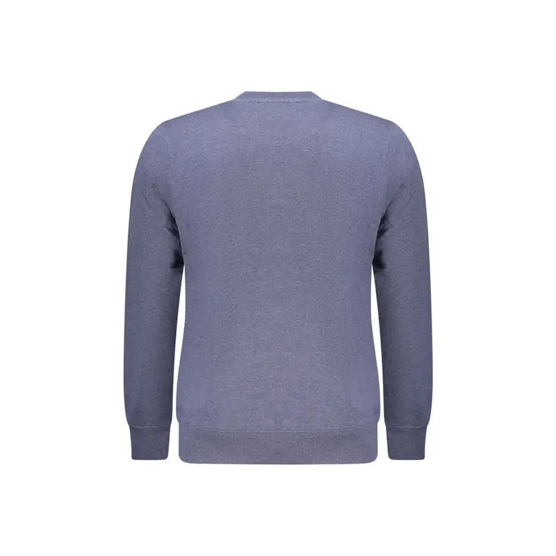 Felpa Uomo Blu Girocollo Felpata Logo miniatura 2