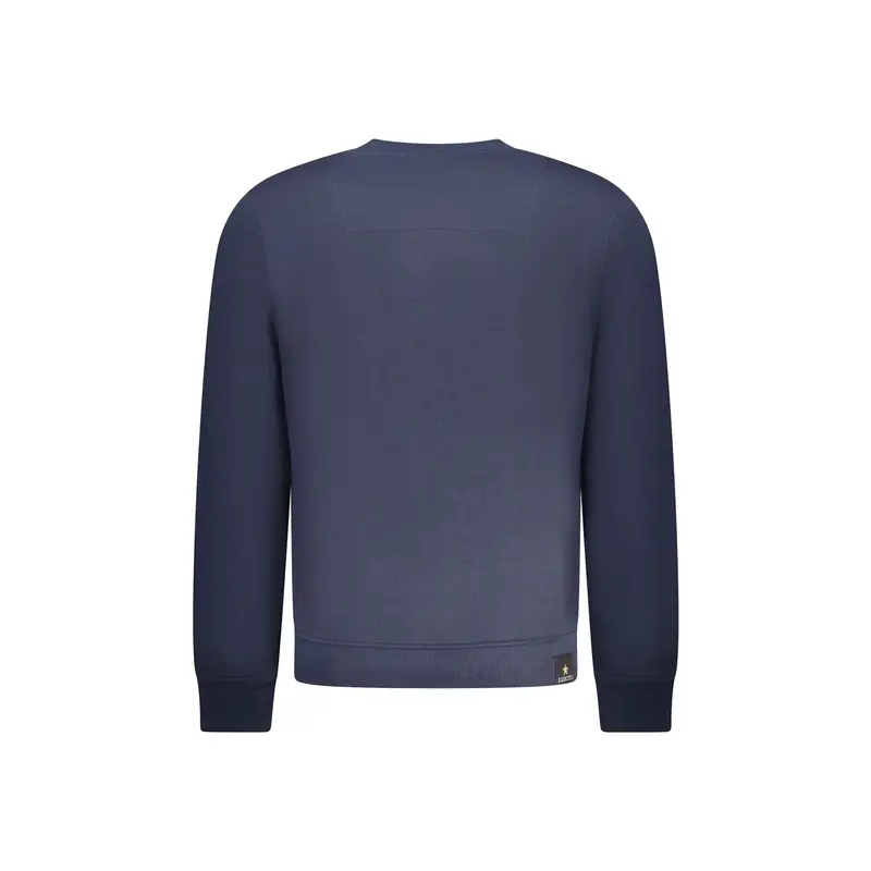 Felpa Uomo Blu Girocollo Felpata miniatura 2