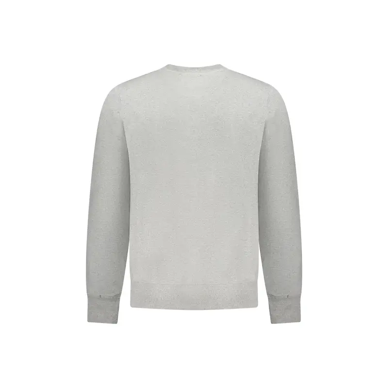 Felpa Uomo Grigia Girocollo Felpata Logo Grigio miniatura 2