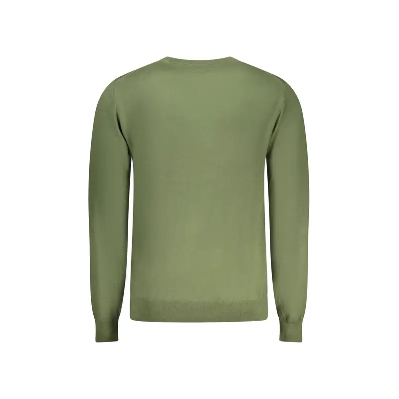 Maglia Uomo Verde Girocollo con Ricamo e Logo miniatura 2