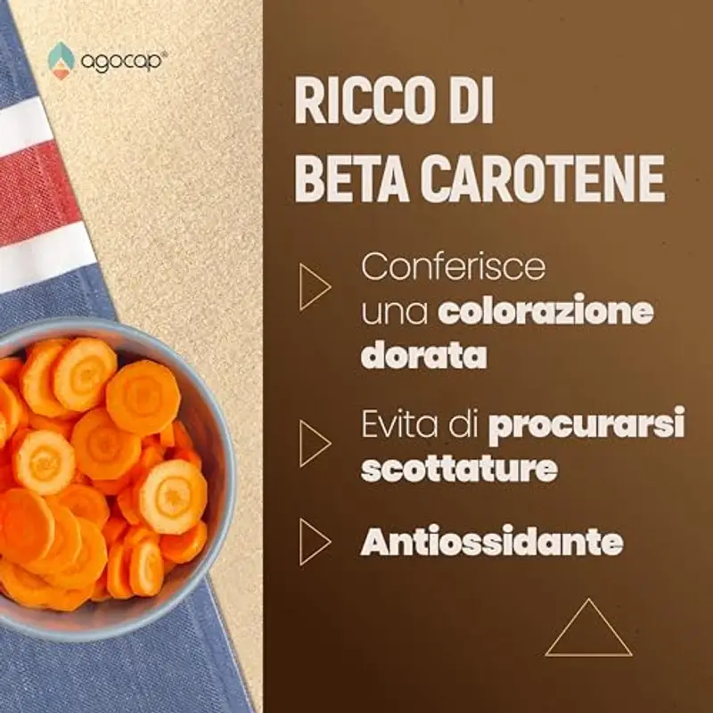 Acceleratore Abbronzatura Forte, SOLEIL. Integratore abbronzatura, 80 compresse con Betacarotene, Rame, Selenio, Licopene, Vitamine C, D, E, B. Autoabbronzante corpo - Prepara, Accelera e mantiene miniatura 3