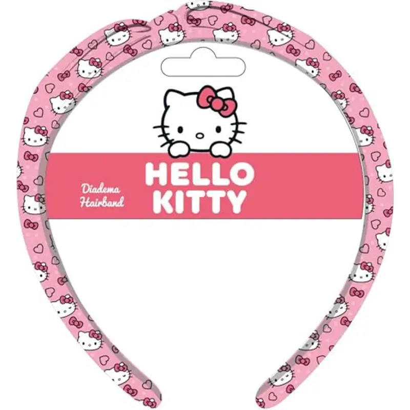 Accessorio per capelli per bambini Hello Kitty - Fascia in tessuto morbido e confortevole per ragazze, ideale per tutti