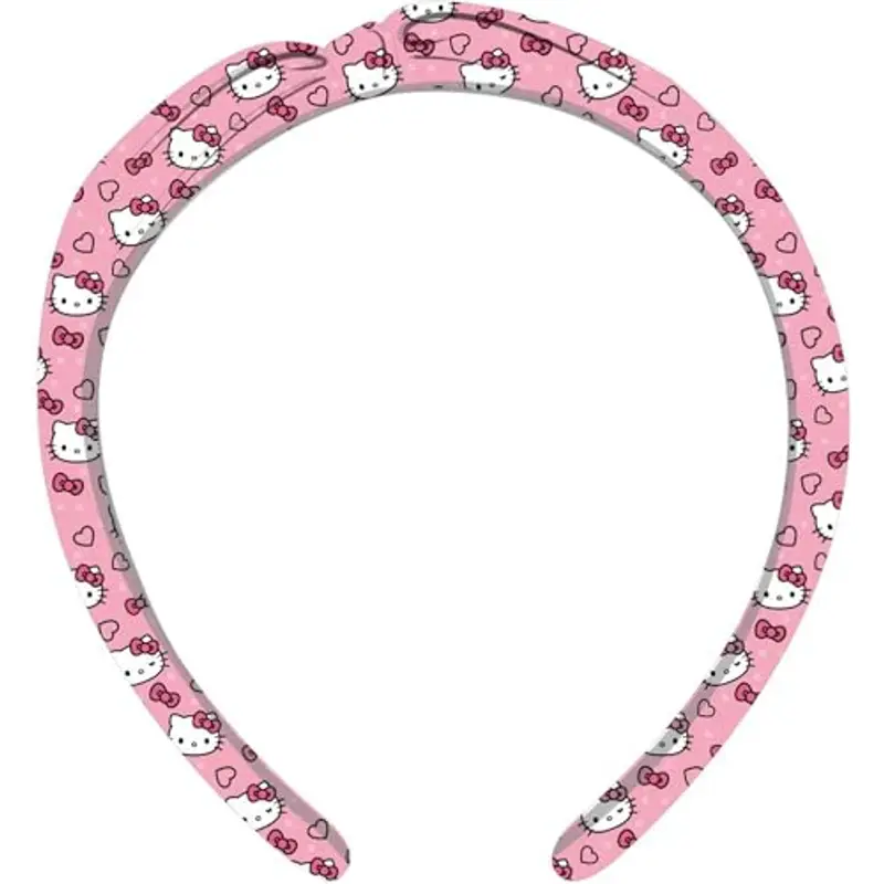 Accessorio per capelli per bambini Hello Kitty - Fascia in tessuto morbido e confortevole per ragazze, ideale per tutti miniatura 2