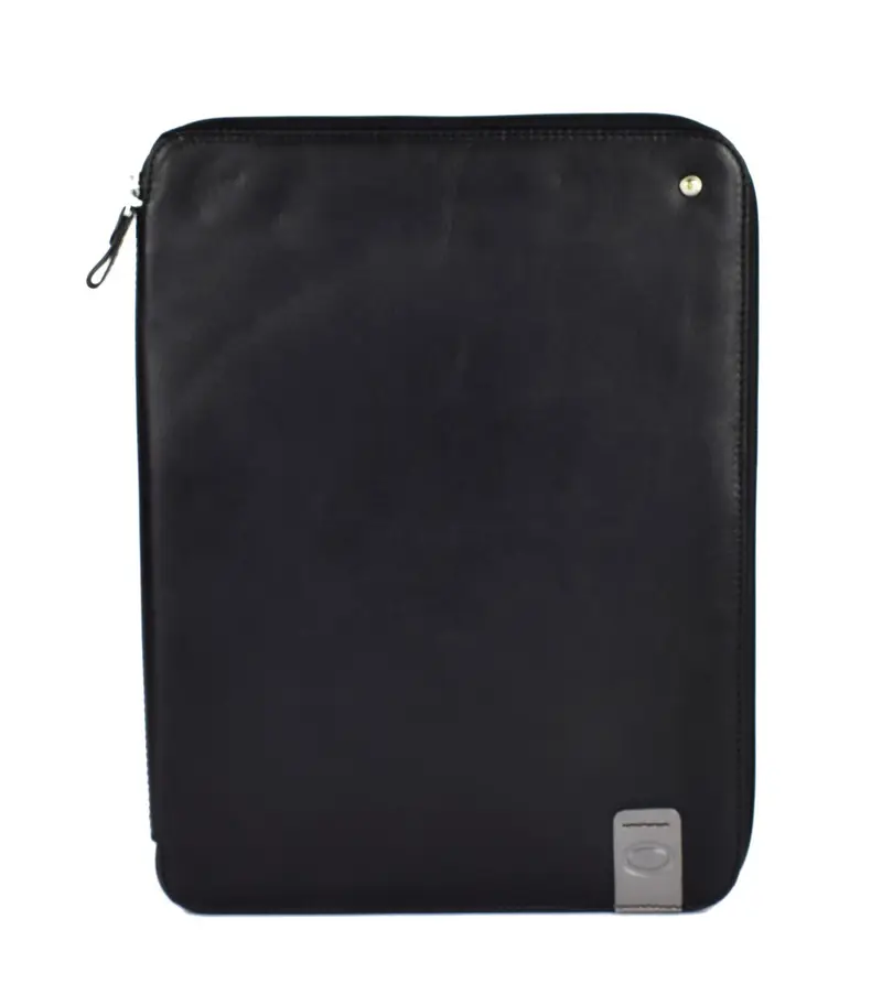 Portablocco in pelle Acciaio 8391 Nero