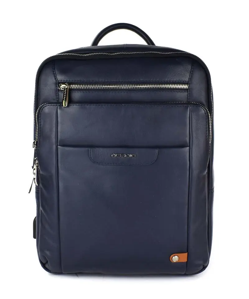 Zaino lavoro in pelle Acciaio 8471 Blu