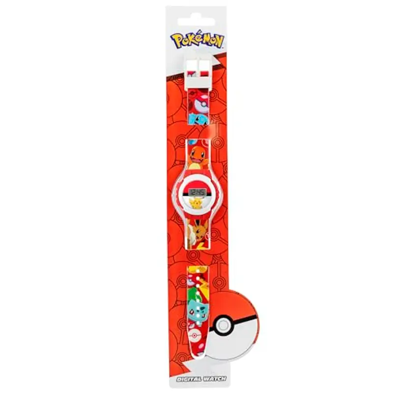 Accutime Pokémon Orologio Digitale Stampa Personaggio Rosso POK4374, Multicolore, Moderno, Multicolore, moderno miniatura 3