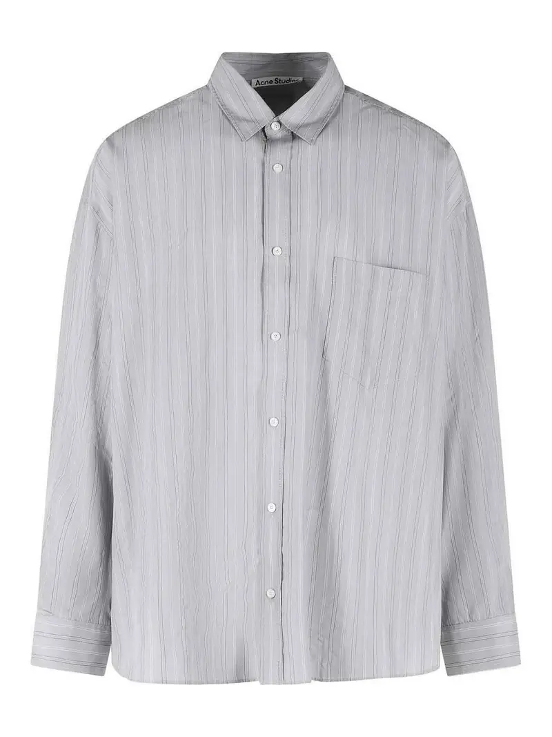 Camicia in Lyocell Grigia Grigio