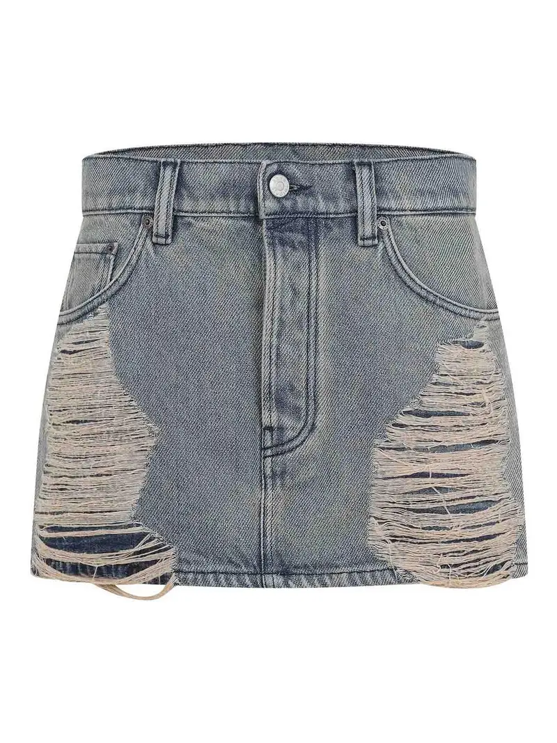 Mini gonna in denim Lavaggio scuro