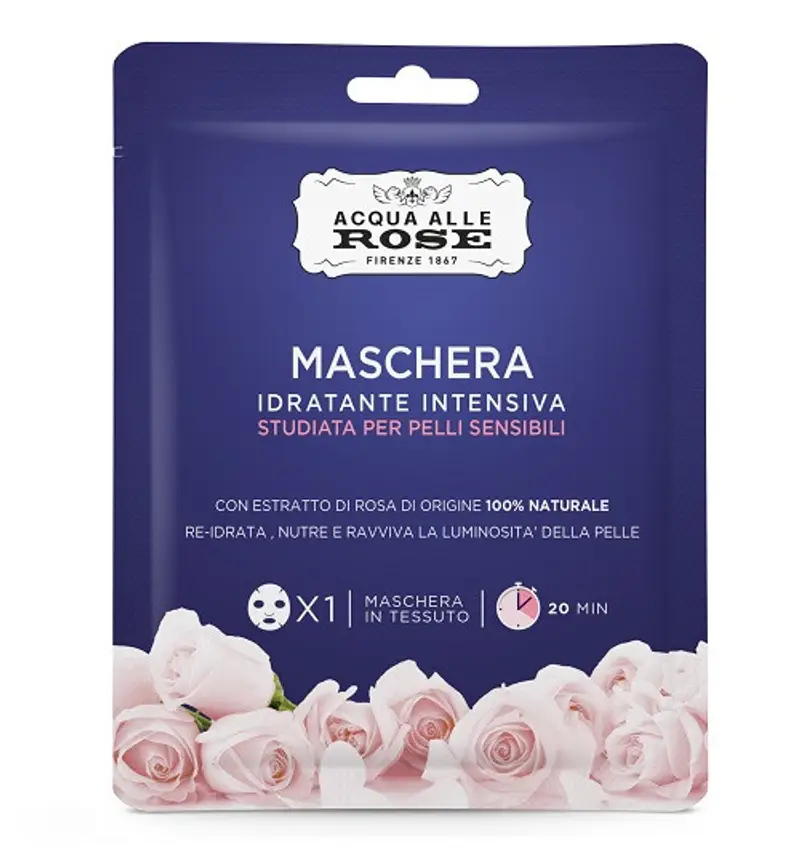 Acqua alle Rose Maschera in Tessuto Idratante Intensiva